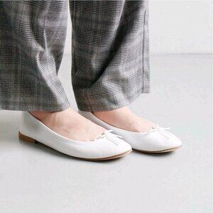 Repetto Ballerinas - White Ballet shoes Flat Pumps Ribbon Leather Size 39 EU
